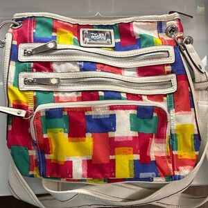 Tyler Rodman Colorful Patchwork Crossbody Bag